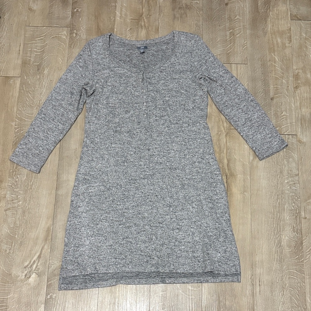 Aerie Grey Long Sleeve Dress Size Medium